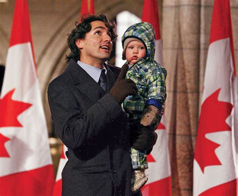 how old is trudeau's son